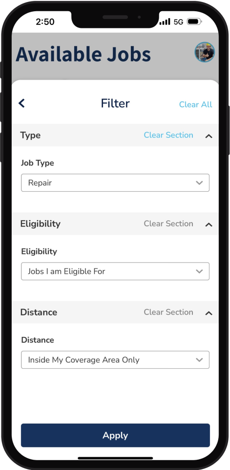 Filter Jobs